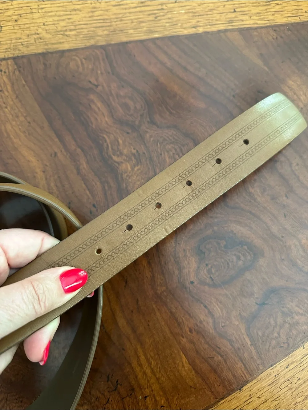 Wide Leather Belt w/ Amber Stone Buckle‎ Boho Large
